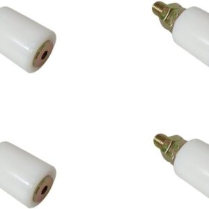Lot 4 roulettes nylon Ø30 mm pour portail coulissant