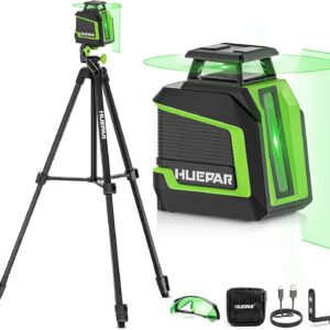 Niveau laser Huepar 360° 25-50m avec trépied inclus