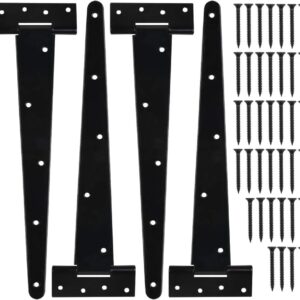 Charnières en T TIMESETL 34 cm - 4 pièces noir