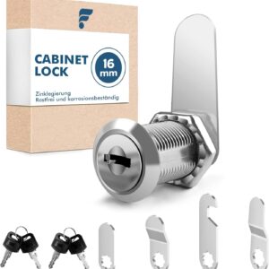 Shinfly serrure boîte aux lettres 16 mm + 5 plaques clés