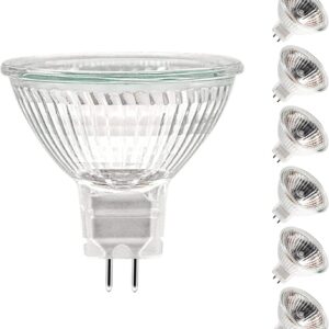 Ampoule Halogène GU5.3 50W 12V - Pack de 6 - Blanc Chaud 2700K