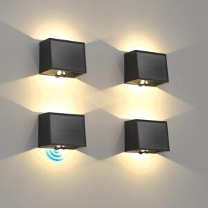 T-SUN 4 Lampes Solaires Extérieur Détecteur Mouvement