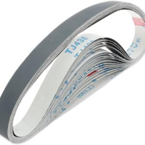 Lot 20 bandes abrasives 25x760mm 5 grains