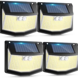 Lampe solaire 248 LED détecteur mouvement - Jardin Garage