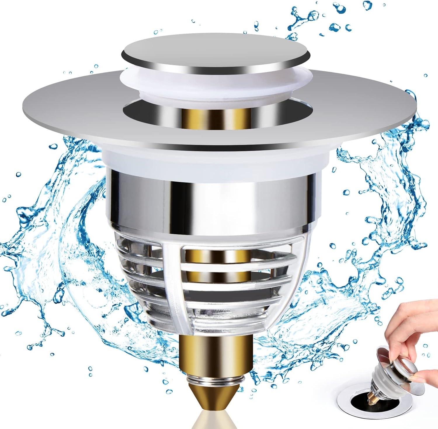 Bonde Lavabo Universel Diboniur Pop-Up 32-42mm