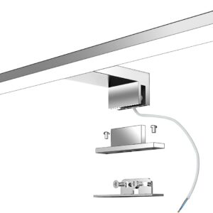 Lampe miroir salle de bain LED 40 cm 10W - IP44 Acier Inox
