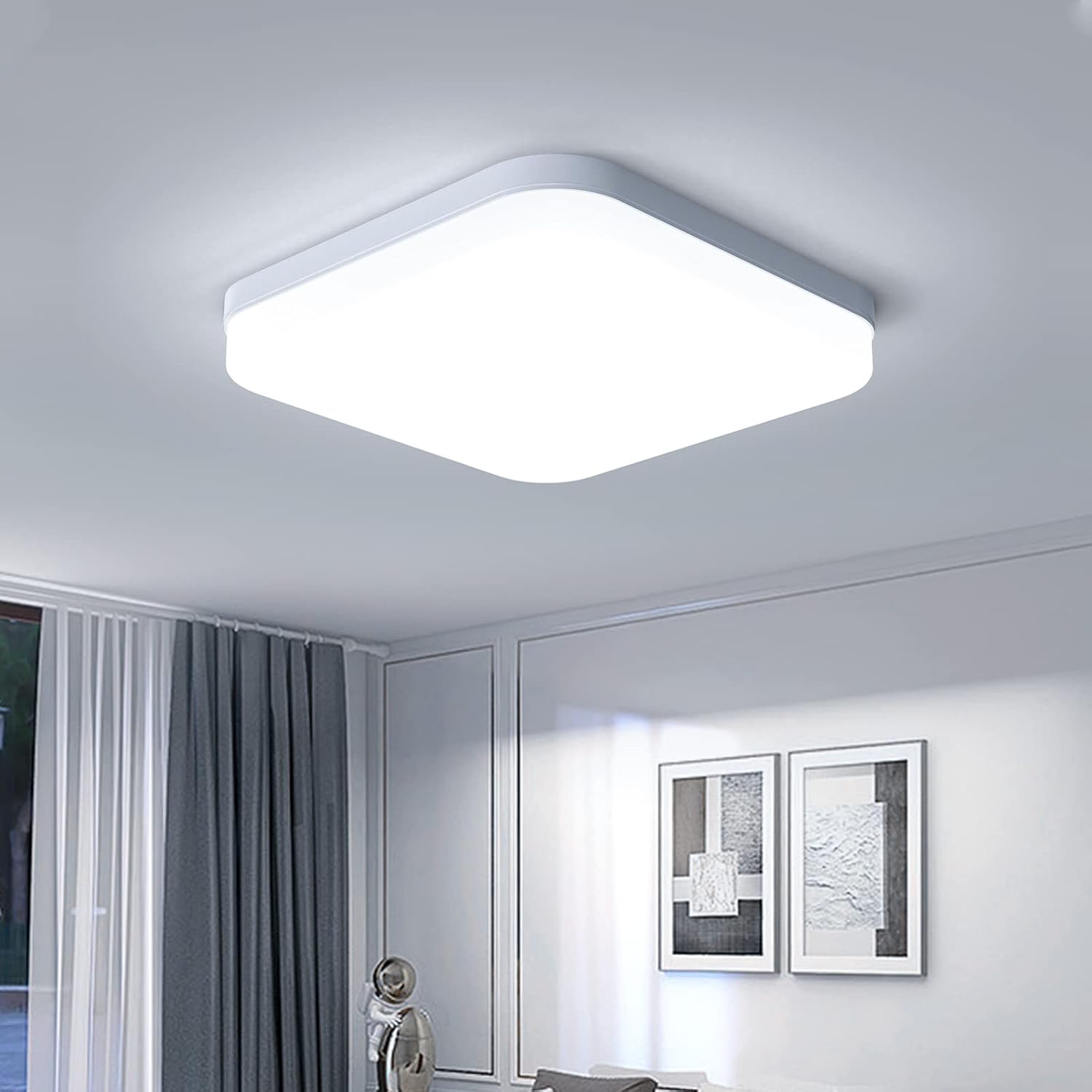 EASY EAGLE Plafonnier LED Carré 36W - 3240 Lumens 6500K