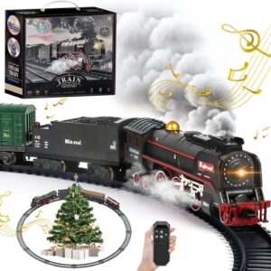 Train électrique Noël Cirmine : vapeur, fumée & lumière