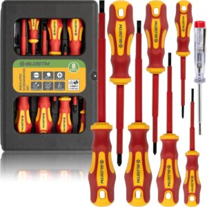 Ensemble tournevis isolés BLOSTM 8 pièces VDE 1000V
