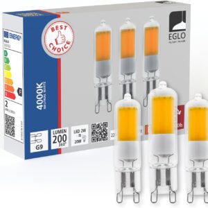 Lot 3 ampoules LED G9 2W blanc neutre 4000K