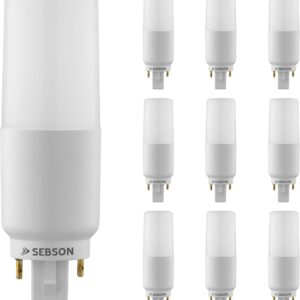 SEBSON Ampoule LED G24 7W Lot de 10 - Blanc Neutre 4000K