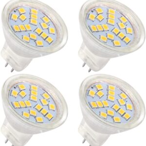 Lot de 4 ampoules LED MR11 4W équiv. 35W Blanc Chaud 3000K