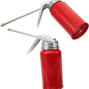Mikinona Pompe Huile 2x200ml Acier Rouge - Lot de 2
