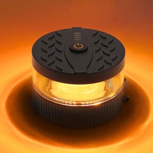Gyrophare LED Magnétique USB-C Orange IP67 8 Modes