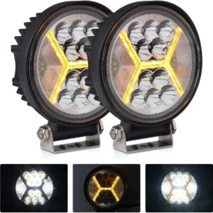 Phares LED 132W pour moto & 4x4 - Antom 2 pièces