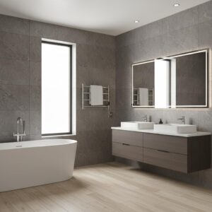 Porte-serviettes chauffant Perugia 42x60 cm - Acier inox
