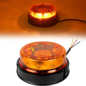Gyrophare LED Ambre 12/24V – 16 LED IP67 pour véhicules utilitaires