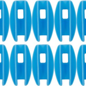 10 Isolateurs clôture électrique bleu - Hohopeti
