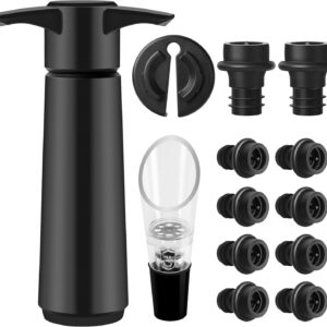 Gimars Kit Vin sous Vide 14 pcs – Pompe + Bouchons Réutilisables