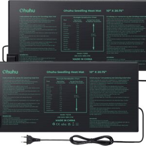 Ohuhu Tapis Chauffant 2 Pièces – Germination Optimale