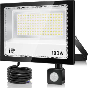 Projecteur LED 100W détecteur mouvement IP67