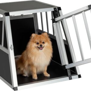 Cage transport chien FANTASK Alu, sécurisée & polyvalente