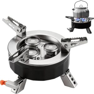 Réchaud camping gaz 6800W portable pliable - BORDEAG