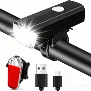 Kit Éclairage Vélo LED USB Rechargeable - YGVQN