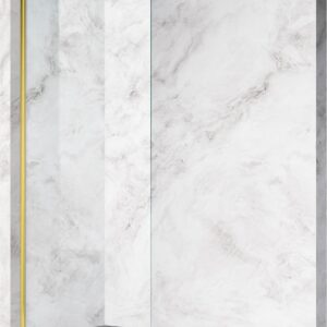 Paroi de douche Gold 8 mm - Acier élégant - 70x200 cm