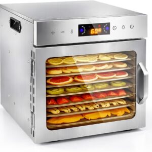 Déshydrateur Alimentaire 8 Plateaux Acier Inoxydable