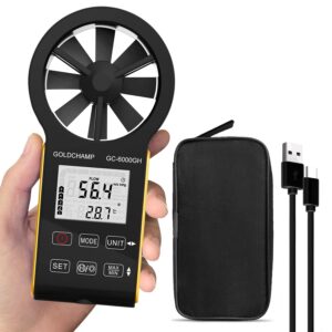 Anémomètre numérique CFM Goldchamp 6000GH étanche