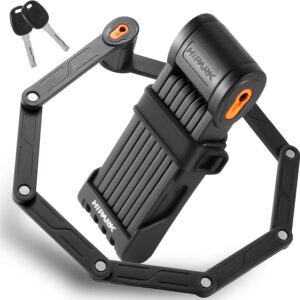 Antivol vélo pliable 100 cm HIPARK - Sécurité haute résistance
