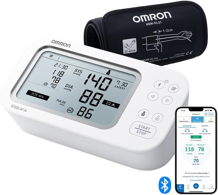 OMRON X7 Smart AFib Tensiomètre bras connecté