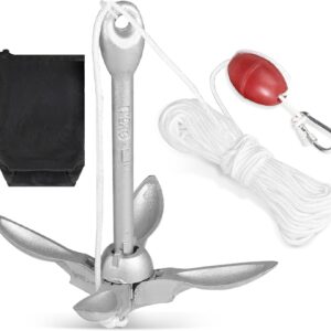 Ancre bateau pliante 1,5 kg - Kit complet 20m