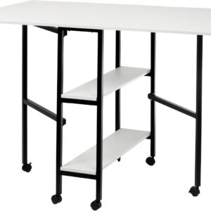 Table de couture pliante extra-large avec rangement
