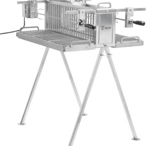 BBQ-Toro Double Grill à broches inox – Cuisson pro