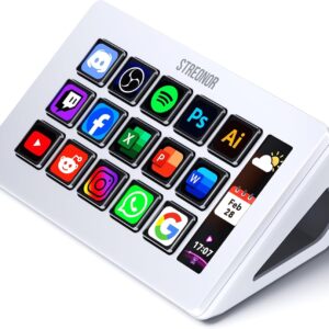 Streonor Stream Controller S15 - Contrôleur LCD 15 touches Blanc