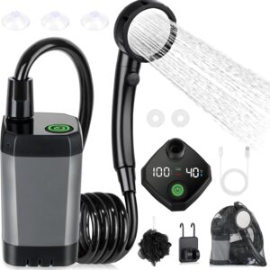 Spopal Kit Douche Camping Portable 6000mAh 4 Modes