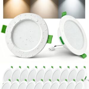 Lot 20 spots LED 68mm 5W 3 couleurs IP44 Hingue