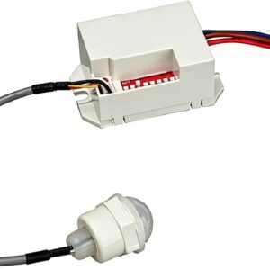 Détecteur Mouvement 220V IP65 8m avec Crépusculaire