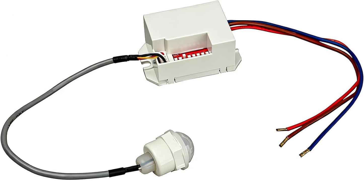 Détecteur Mouvement 220V IP65 8m avec Crépusculaire