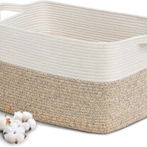 Panier à linge en coton tressé 63L - BUOAZR