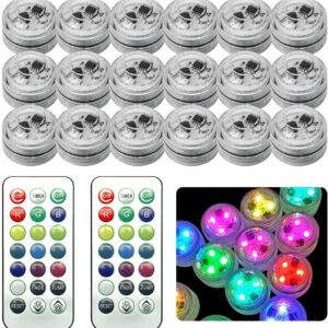 Mini Lumières LED Submersibles RGB - 20 Pièces Étanches