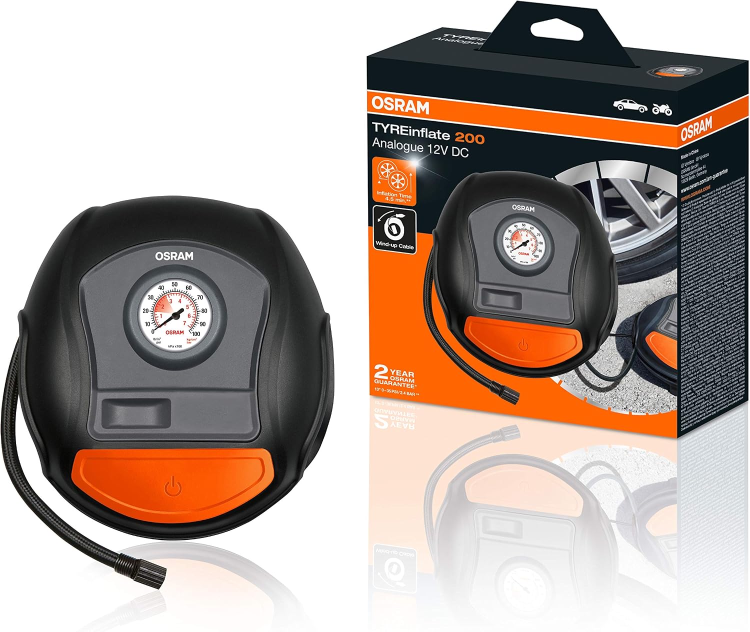 OSRAM TYREinflate 200 - Gonfleur pneu 12V portable