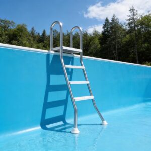 Échelle piscine inox 3+1 marches PEILU antidérapante