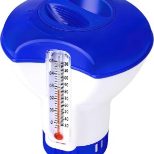 Flotteur doseur piscine 12,7 cm avec thermomètre | Dwafill