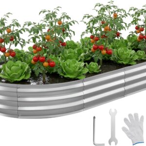Potager surélevé VEVOR 240x120 cm métal - Idéal jardin