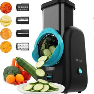 Cecotec Salad Maker Total Blade Noir : Robot coupe-légumes 4 en 1