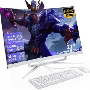 PC Tout-en-Un 27" FHD Courbé Core i7 16Go SSD 512Go