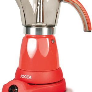 Cafetière Électrique Italienne Jocca 6 Tasses - Rouge